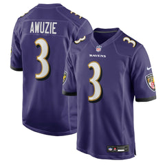 NFL Baltimore Ravens Chidobe Awuzie  Team Game Jersey