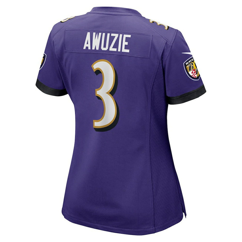 NFL Baltimore Ravens Chidobe Awuzie  Women's Team Game Jersey