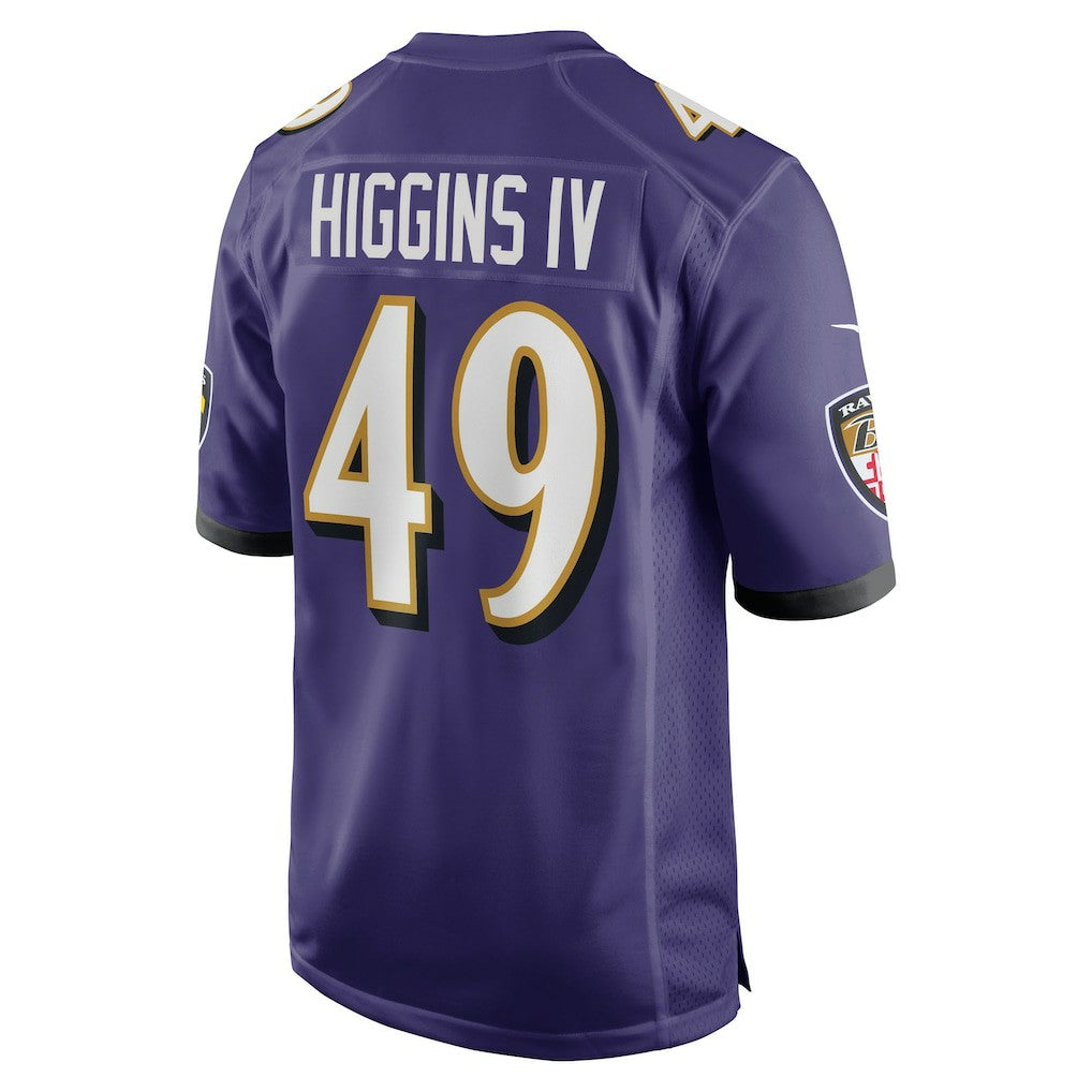 NFL Baltimore Ravens Jay Higgins IV  Team Game Jersey