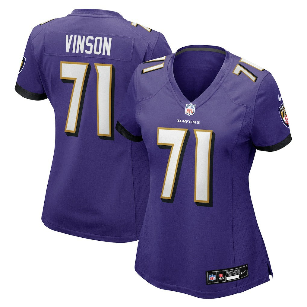 NFL Baltimore Ravens Carson Vinson  Women's Team Game Jersey