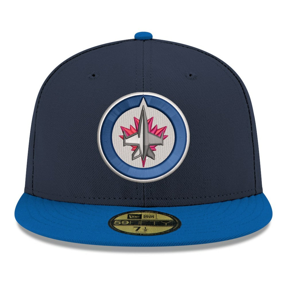 Winnipeg Jets New Era Core Logo Two-Tone 59FIFTY Fitted Hat