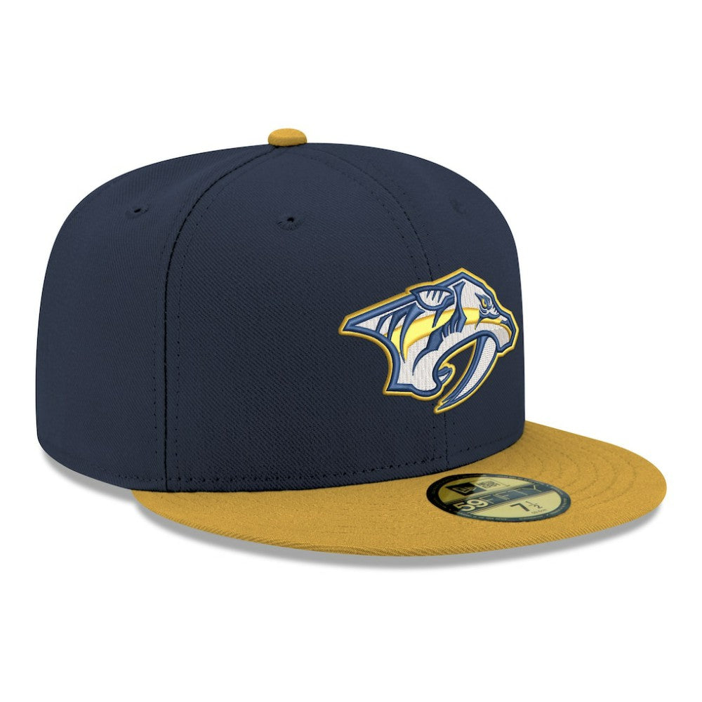 Nashville Predators New Era Core Logo Two-Tone 59FIFTY Fitted Hat