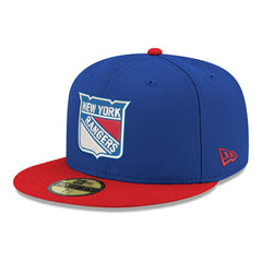 New York Rangers New Era Core Logo Two-Tone 59FIFTY Fitted Hat
