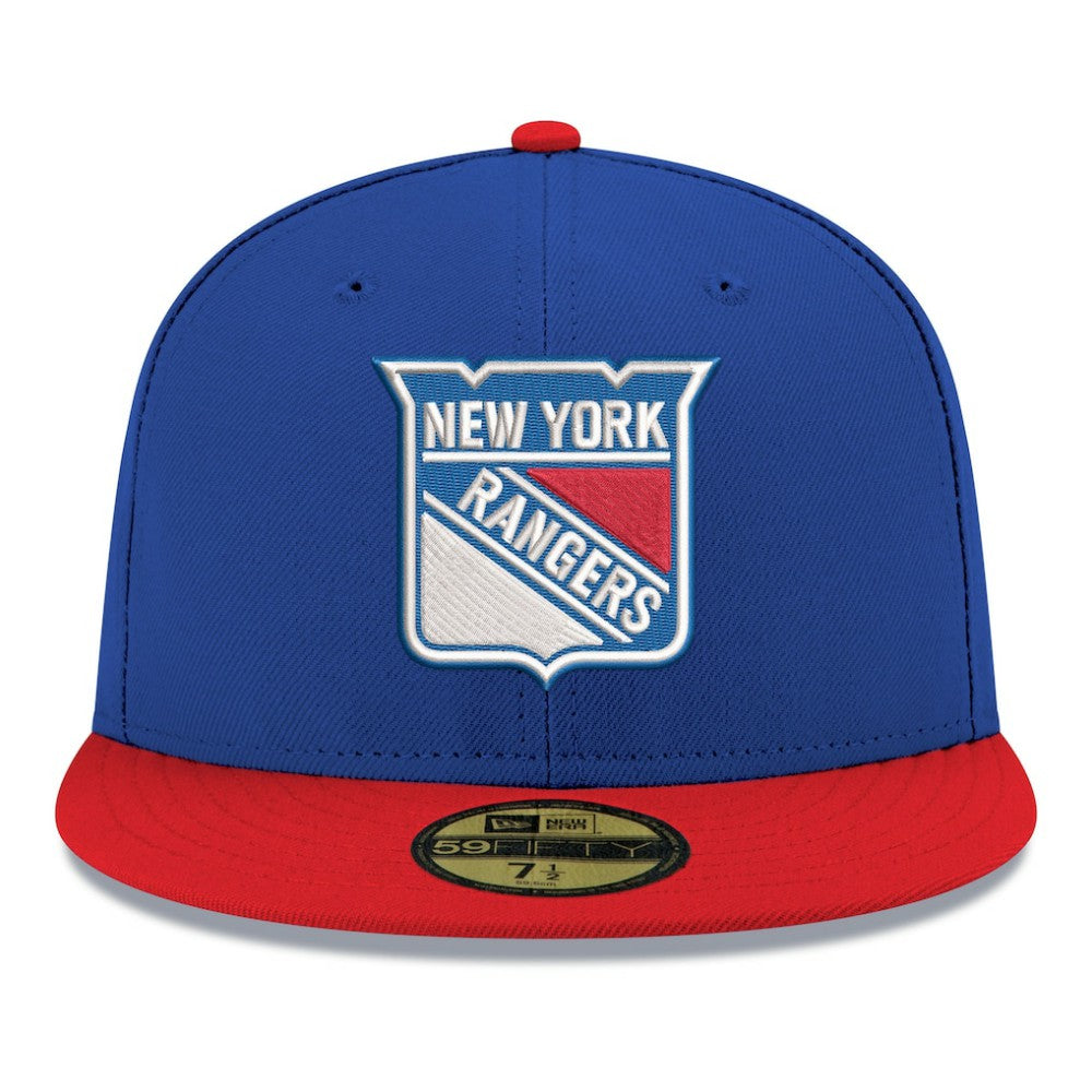 New York Rangers New Era Core Logo Two-Tone 59FIFTY Fitted Hat