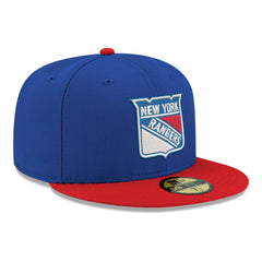 New York Rangers New Era Core Logo Two-Tone 59FIFTY Fitted Hat