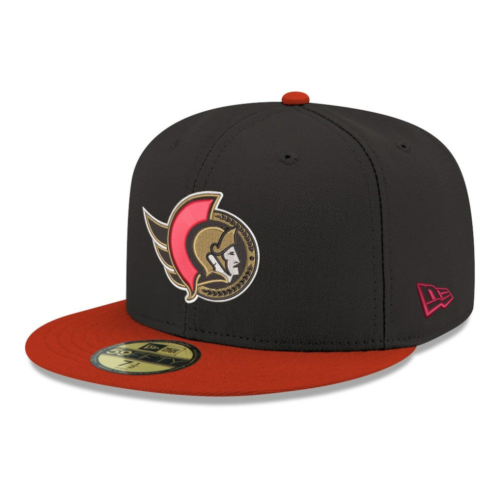 Ottawa Senators New Era Core Logo Two-Tone 59FIFTY Fitted Hat