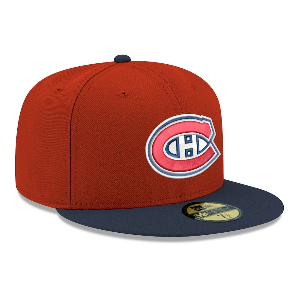 Montreal Canadiens New Era Core Logo Two-Tone 59FIFTY Fitted Hat