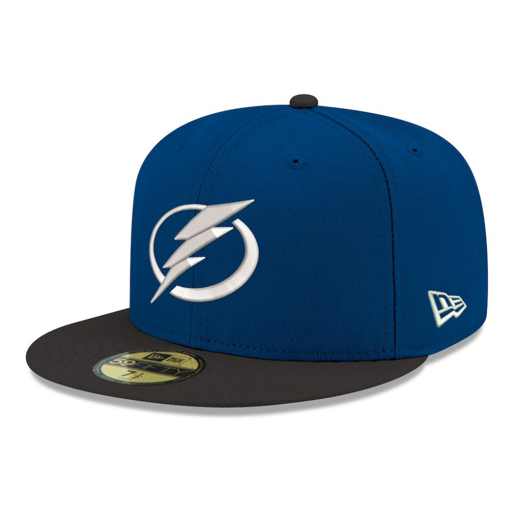Tampa Bay Lightning New Era Core Logo Two-Tone 59FIFTY Fitted Hat