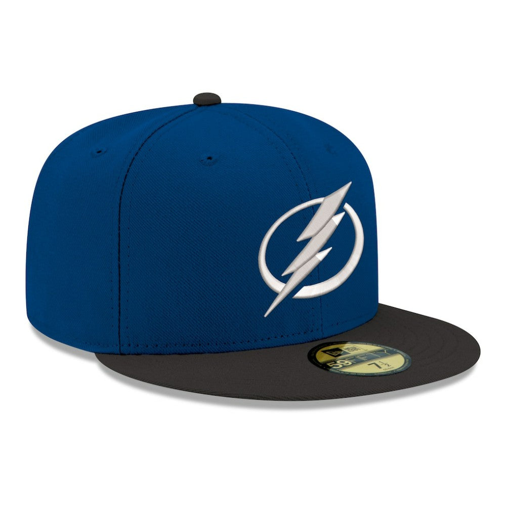 Tampa Bay Lightning New Era Core Logo Two-Tone 59FIFTY Fitted Hat