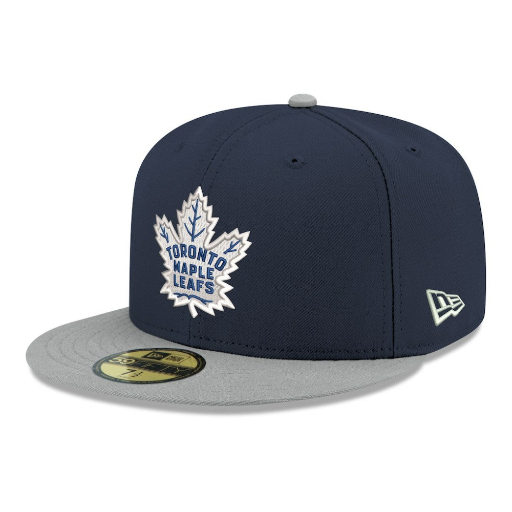 Toronto Maple Leafs New Era Core Logo Two-Tone 59FIFTY Fitted Hat