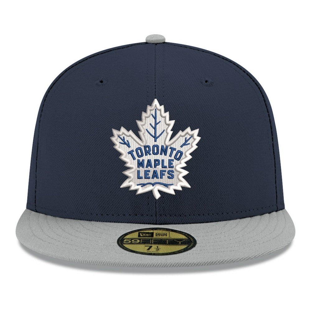 Toronto Maple Leafs New Era Core Logo Two-Tone 59FIFTY Fitted Hat