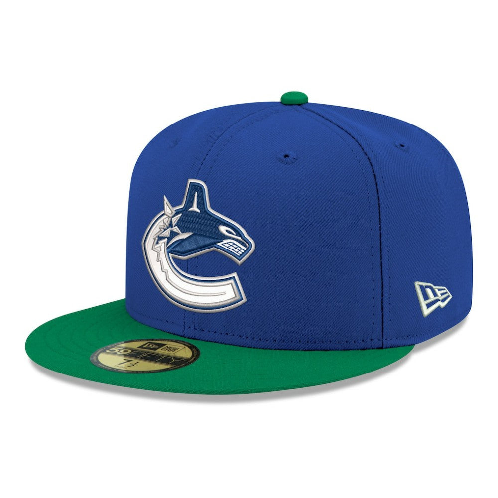 Vancouver Canucks New Era Core Logo Two-Tone 59FIFTY Fitted Hat