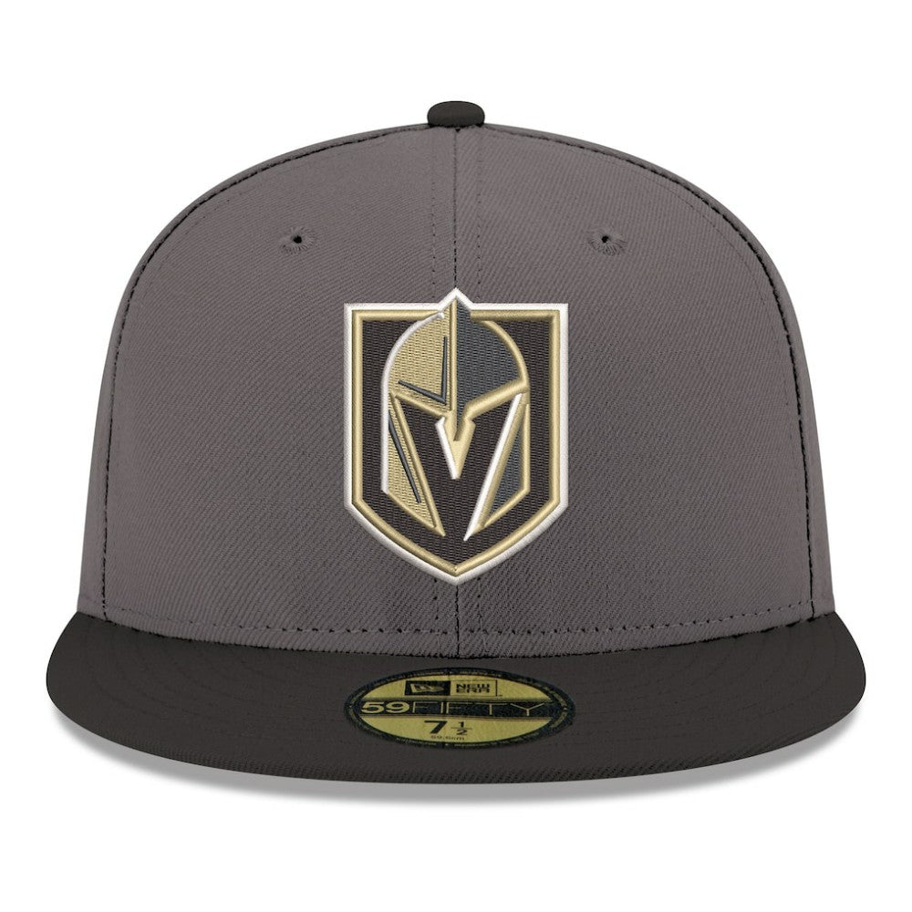 Vegas Golden Knights New Era Core Logo Two-Tone 59FIFTY Fitted Hat