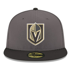 Vegas Golden Knights New Era Core Logo Two-Tone 59FIFTY Fitted Hat