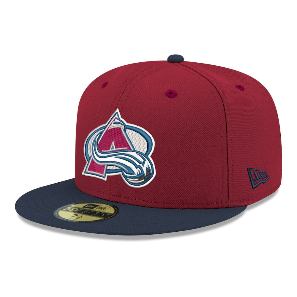 Colorado Avalanche New Era Core Logo Two-Tone 59FIFTY Fitted Hat