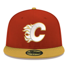 Calgary Flames New Era Core Logo Two-Tone 59FIFTY Fitted Hat