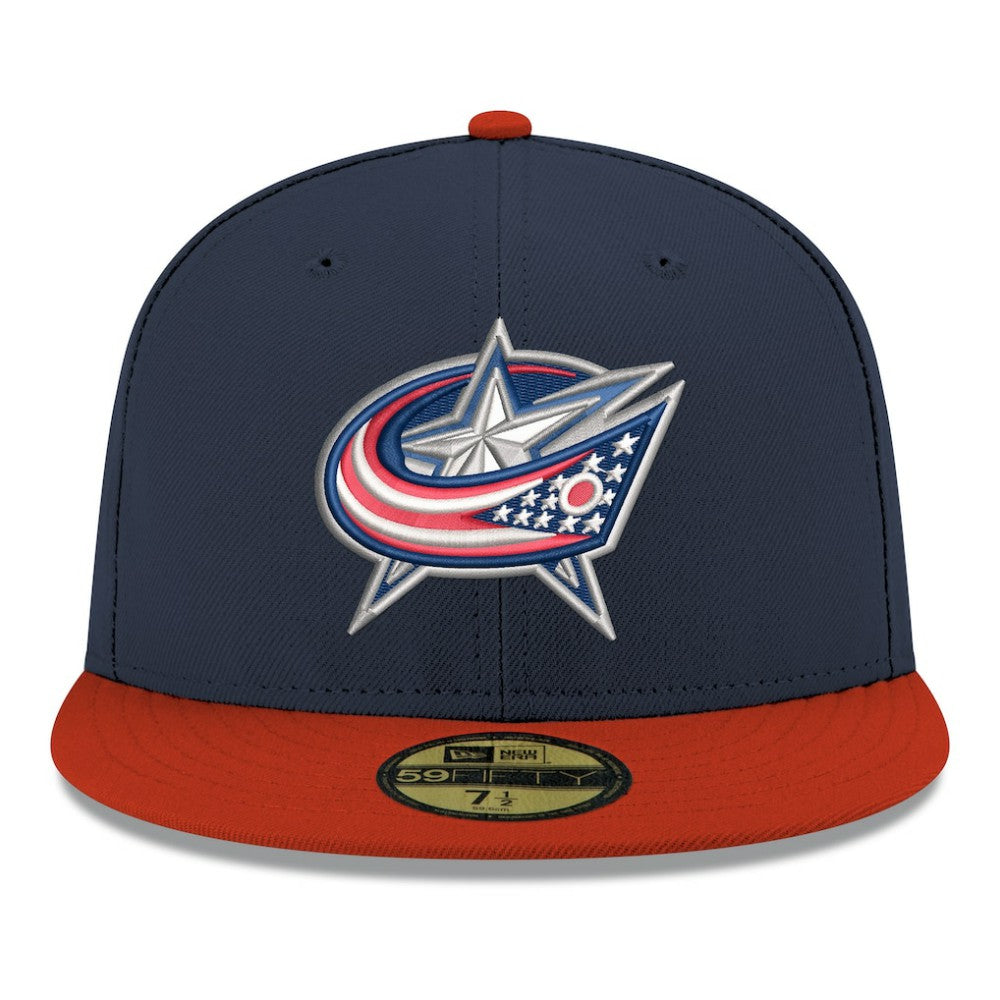 Columbus Blue Jackets New Era Core Logo Two-Tone 59FIFTY Fitted Hat