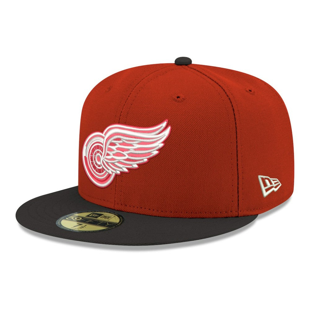 Detroit Red Wings New Era Core Logo Two-Tone 59FIFTY Fitted Hat
