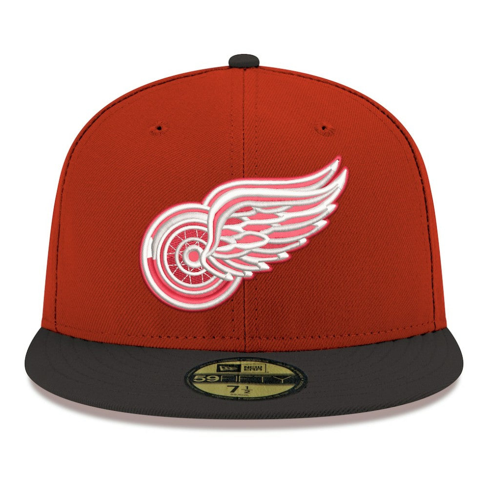 Detroit Red Wings New Era Core Logo Two-Tone 59FIFTY Fitted Hat