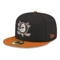 Anaheim Ducks New Era Core Logo Two-Tone 59FIFTY Fitted Hat