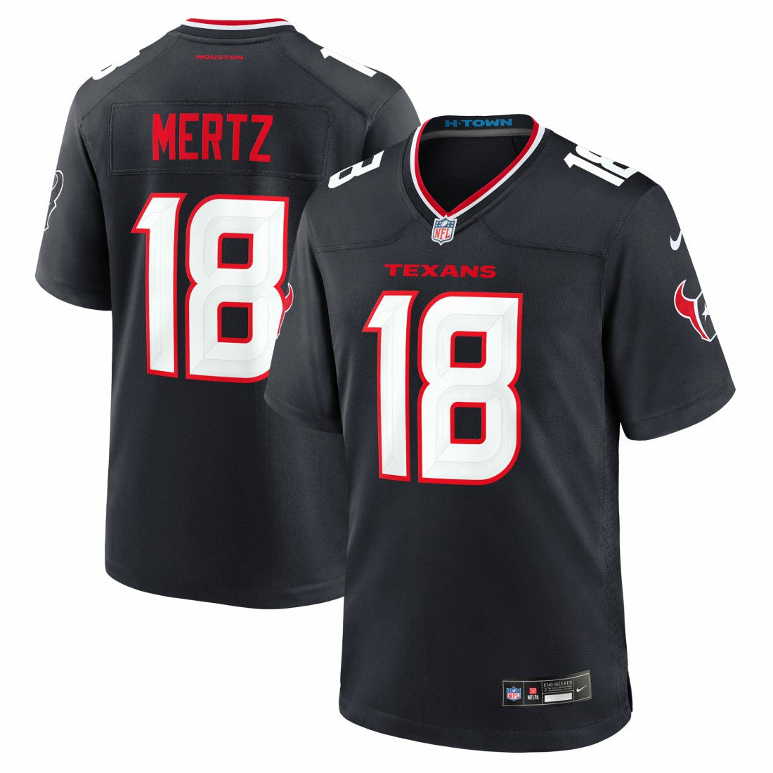 NFL Houston Texans Graham Mertz  Team Game Jersey