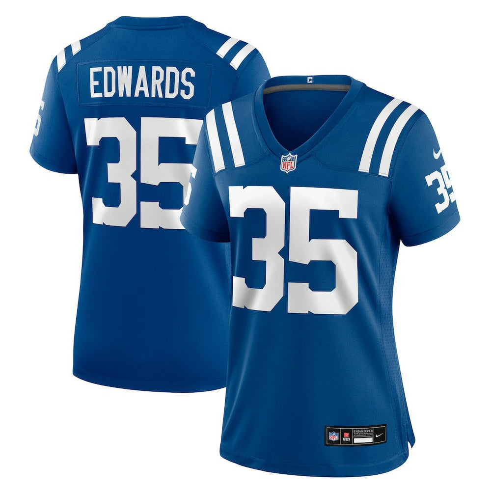 NFL Indianapolis Colts Johnathan Edwards  Women's Team Game Jersey