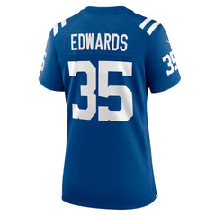 NFL Indianapolis Colts Johnathan Edwards  Women's Team Game Jersey
