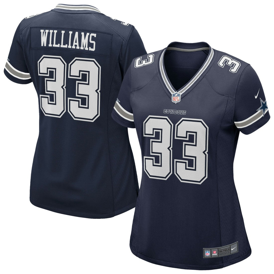 NFL Dallas Cowboys Javonte Williams  Women's Team Game Jersey
