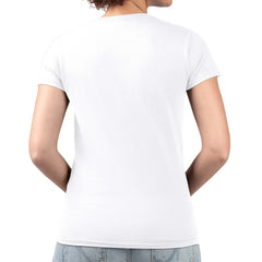 Kansas City Royals G-III 4Her by Carl Banks Women's Metallic Drop Lightweight V-Neck T-Shirt - White