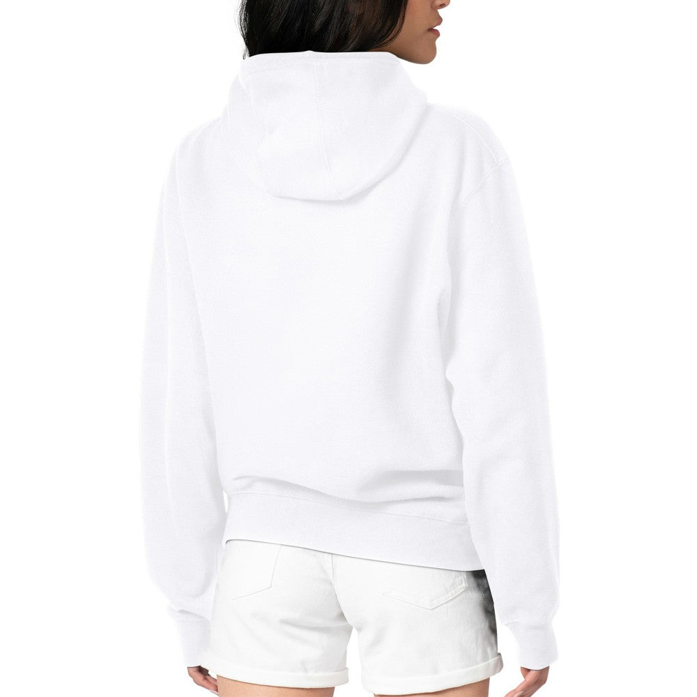 Cleveland Guardians G-III 4Her by Carl Banks Women's Metallic Drop Fleece Hoodie - White