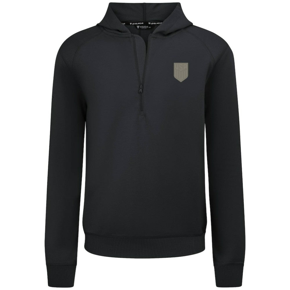USMNT Levelwear Technic Tri-Blend Quarter-Zip Hoodie / Soccer Discount