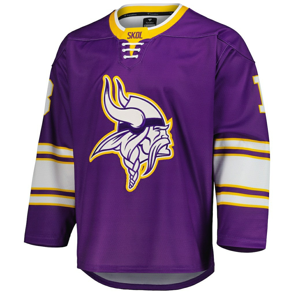 NFL Minnesota Vikings Justin Jefferson  Hockey Jersey