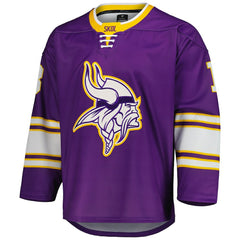 NFL Minnesota Vikings Justin Jefferson  Hockey Jersey