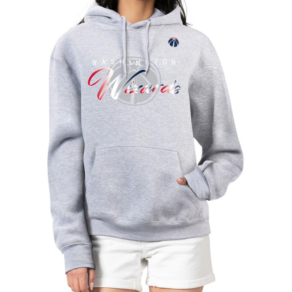 Washington Wizards G-III 4Her by Carl Banks Women's Shadow Logo Tri-Blend Fleece Hoodie - Gray sale