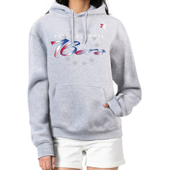 Philadelphia 76ers G-III 4Her by Carl Banks Women's Shadow Logo Tri-Blend Fleece Hoodie - Gray cheap