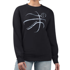 Washington Wizards G-III 4Her by Carl Banks Women's Metallic Print Basketball Sketch Fleece Sweatshirt - Black discount