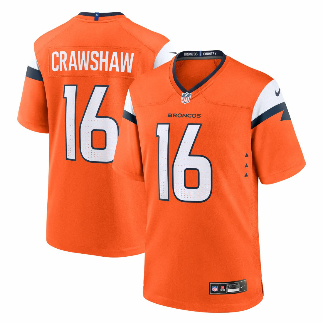 NFL Denver Broncos Jeremy Crawshaw  Team Game Jersey