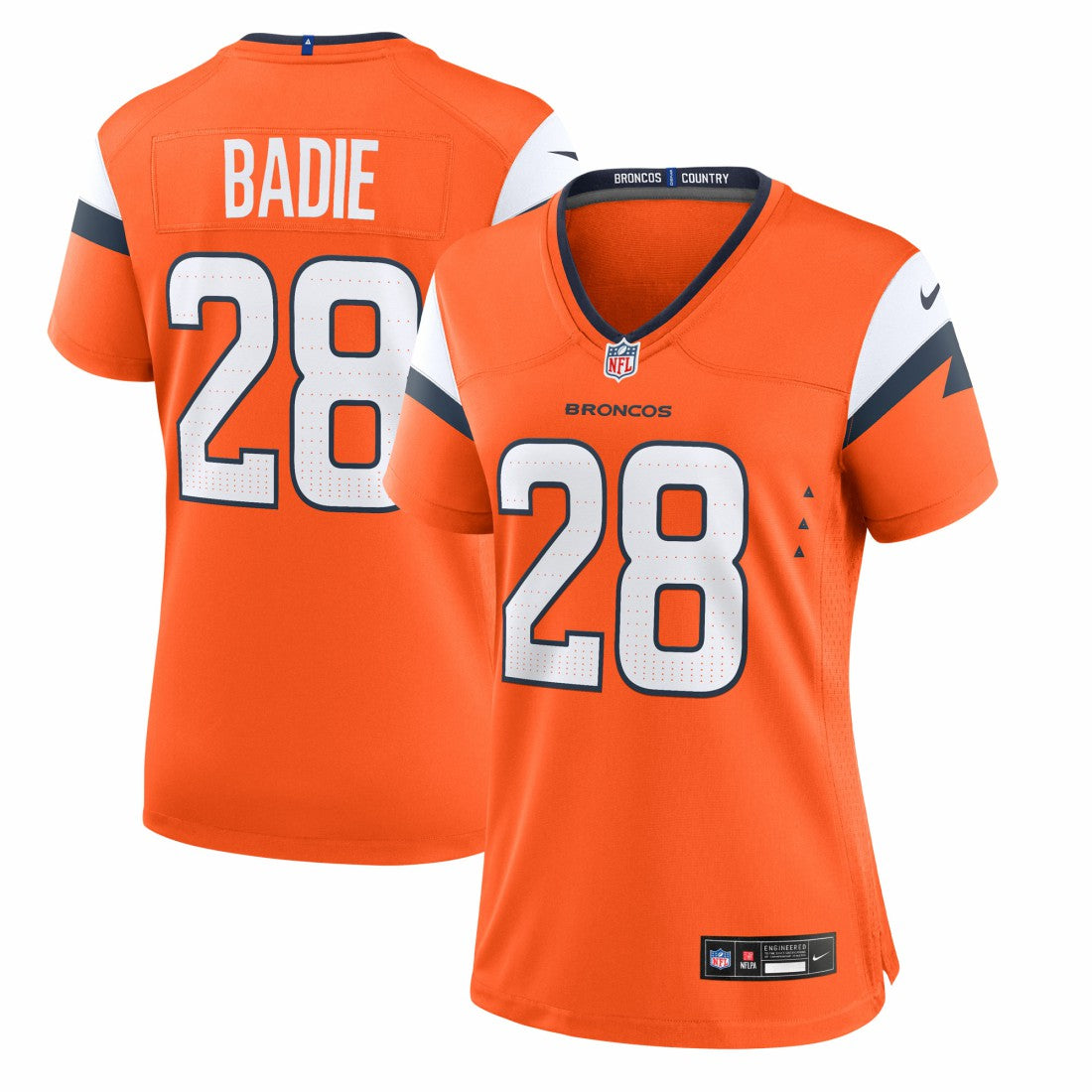 NFL Denver Broncos Tyler Badie  Women's Team Game Jersey