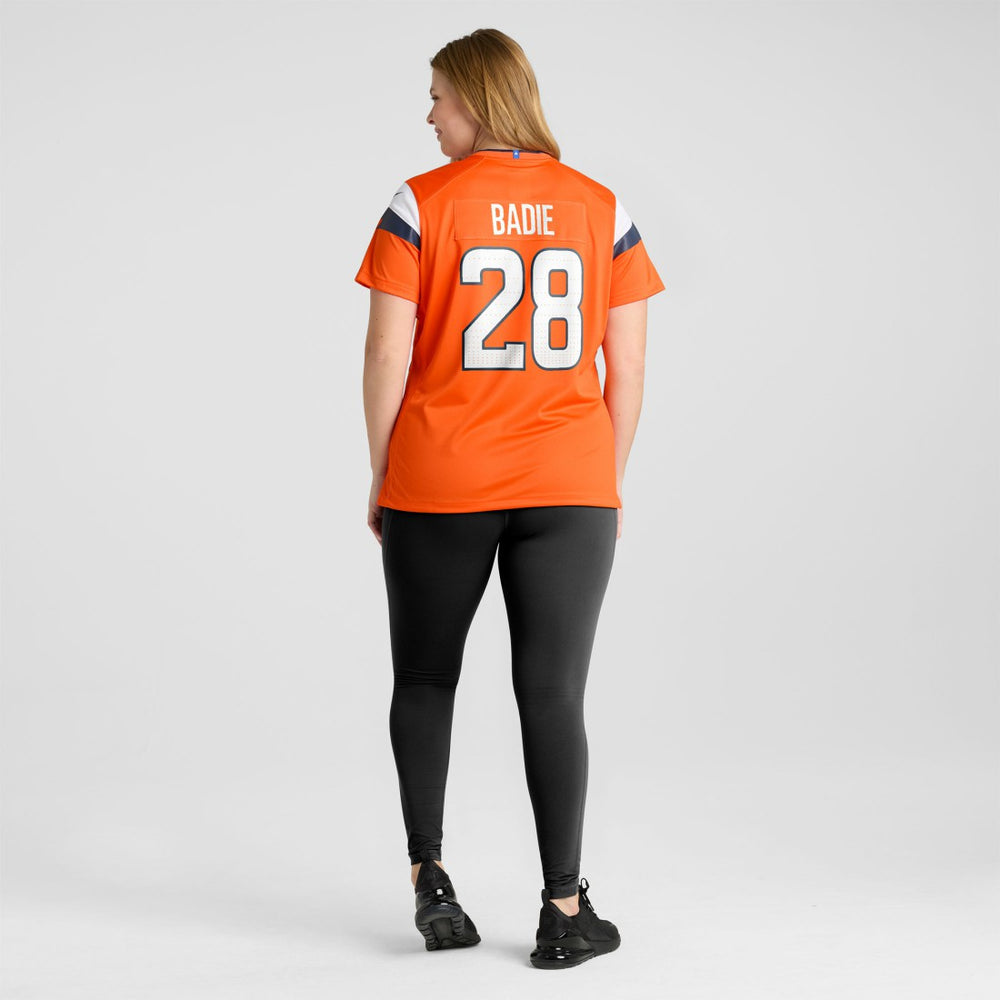 NFL Denver Broncos Tyler Badie  Women's Team Game Jersey