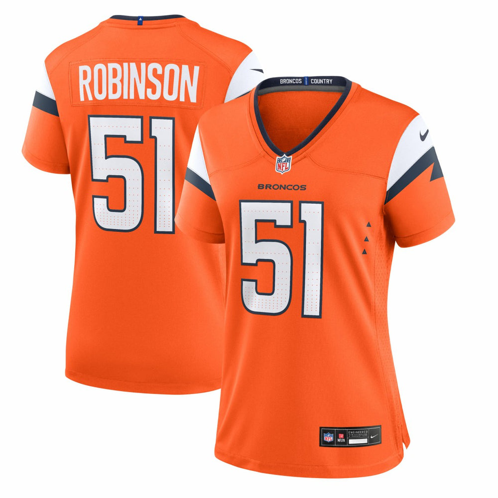 NFL Denver Broncos Que Robinson  Women's Team Game Jersey