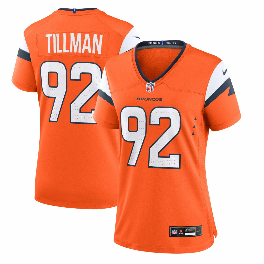 NFL Denver Broncos Dondrea Tillman  Women's Team Game Jersey
