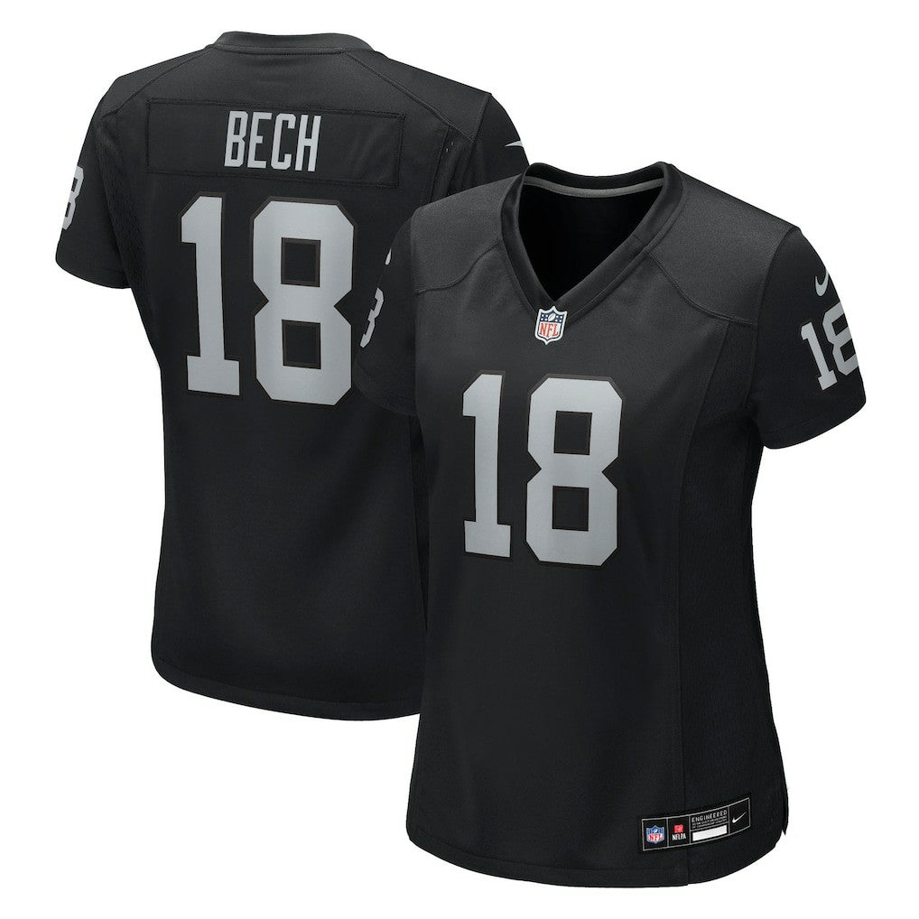 NFL Las Vegas Raiders Jack Bech  Women's Team Game Jersey