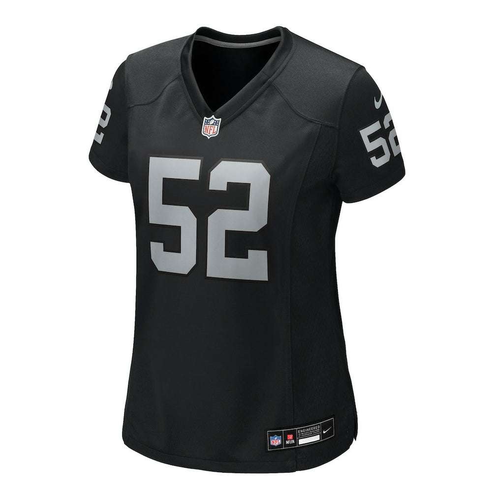 NFL Las Vegas Raiders Elandon Roberts  Women's Team Game Jersey