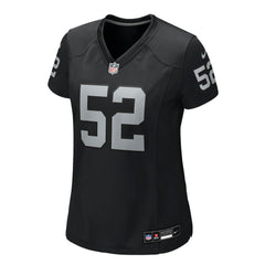 NFL Las Vegas Raiders Elandon Roberts  Women's Team Game Jersey