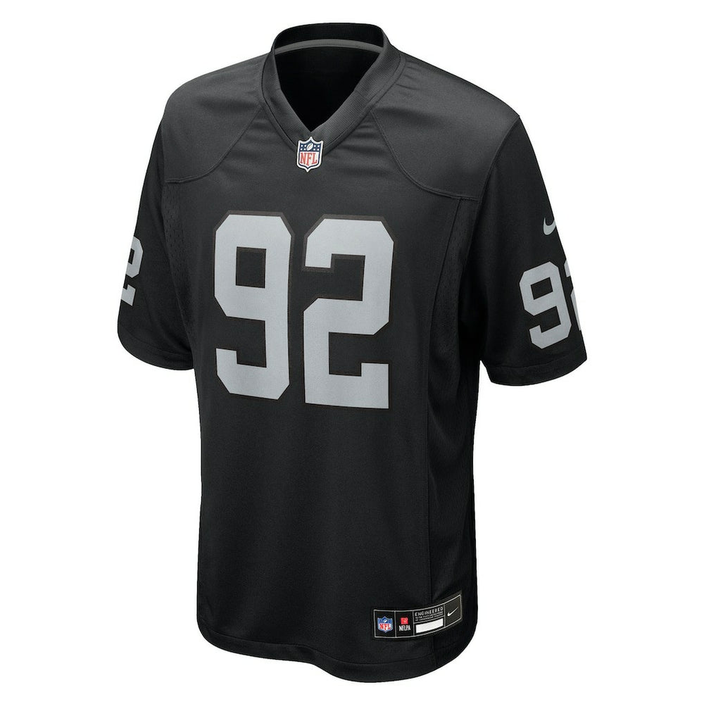 NFL Las Vegas Raiders JJ Pegues  Team Game Jersey