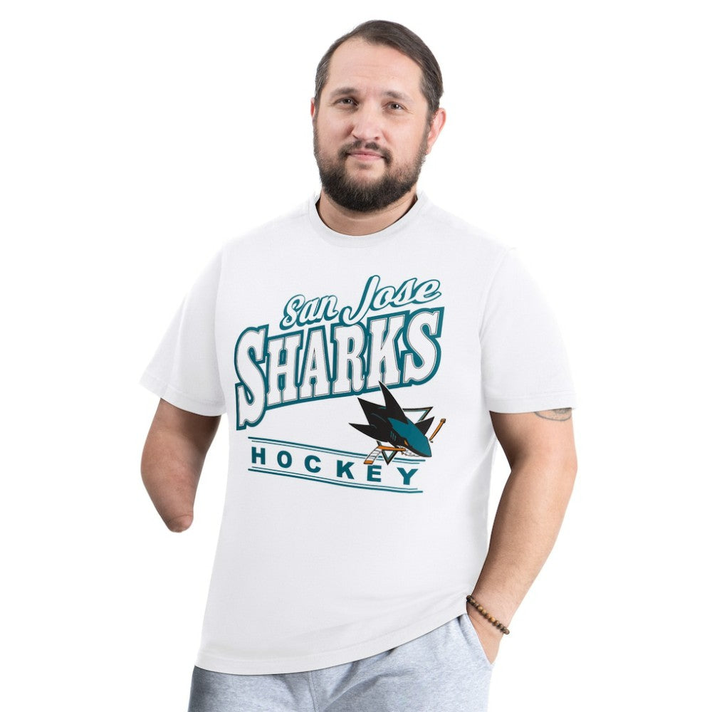 San Jose Sharks G-III Sports by Carl Banks Adaptive Headliner T-Shirt