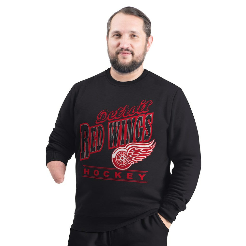 Detroit Red Wings G-III Sports by Carl Banks Adaptive Headliner Fleece Sweatshirt