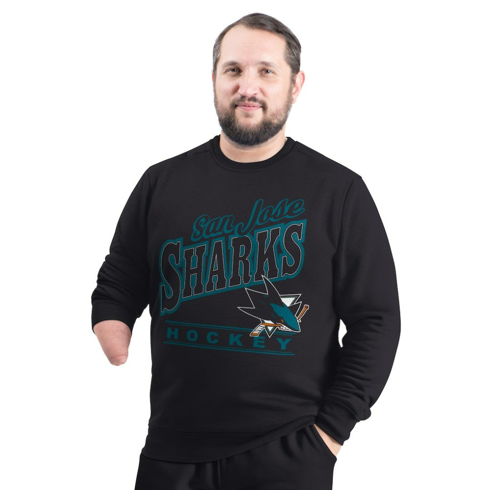 San Jose Sharks G-III Sports by Carl Banks Adaptive Headliner Fleece Sweatshirt
