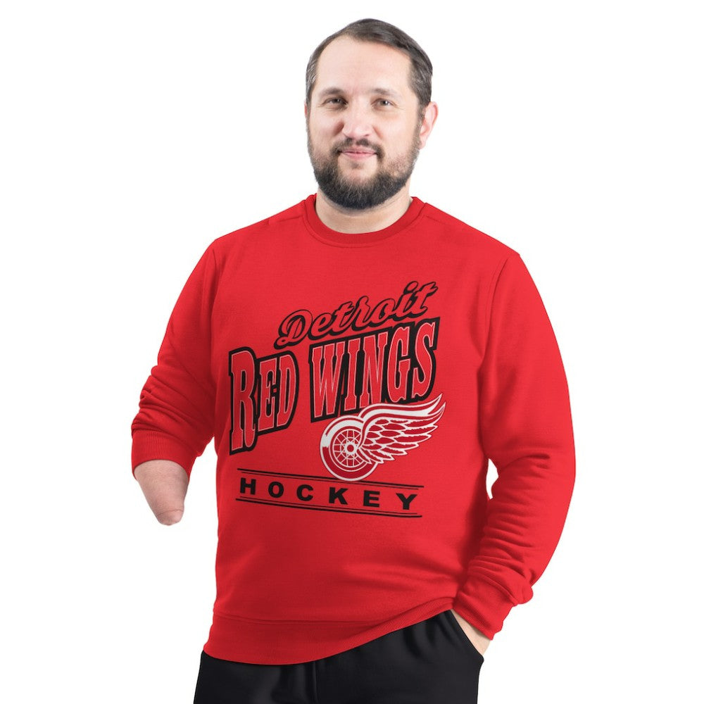 Detroit Red Wings G-III Sports by Carl Banks Adaptive Headliner Fleece Sweatshirt