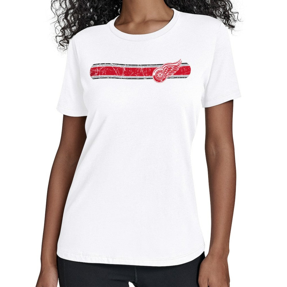 Detroit Red Wings Starter Women's Team Stripe T-Shirt